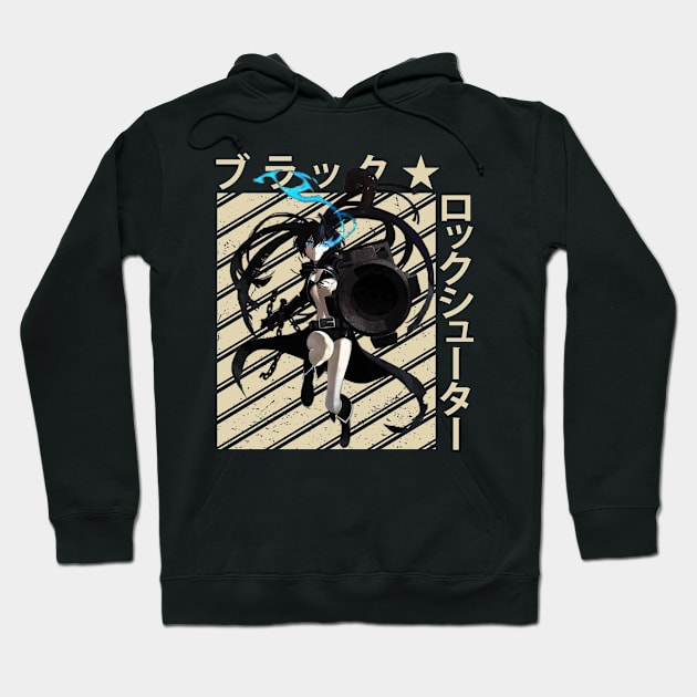 Fires of Desolation The Black Rock Shooter Chronicles Hoodie by Skateboarding Flaming Skeleton